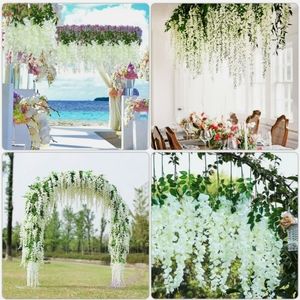 Draping white floral/ flowers